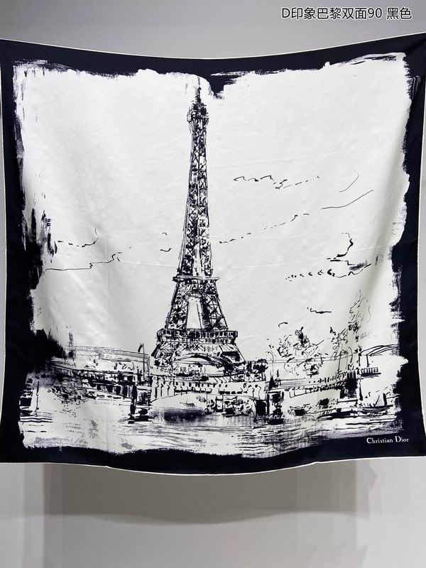 Dior silk scarf 90X90cm E03